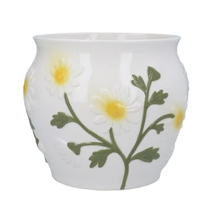 Daisy Embossed Planter