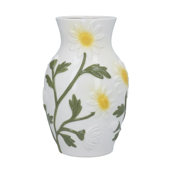 Daisy Embossed Vase - Small