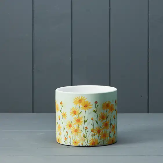 Daisy Field Print Pot Ø12cm