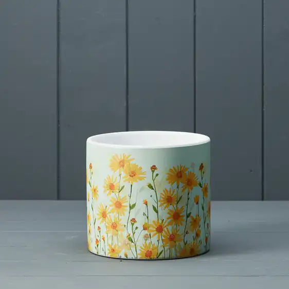 Daisy Field Print Pot Ø14cm