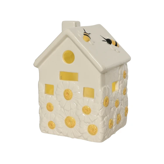 Daisy Patterned House with LED Lights - 15.3cm
