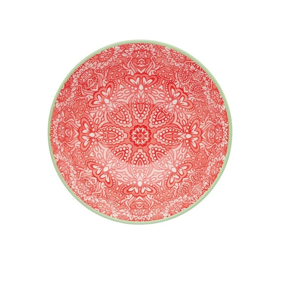 Damask Red Bowl - image 2