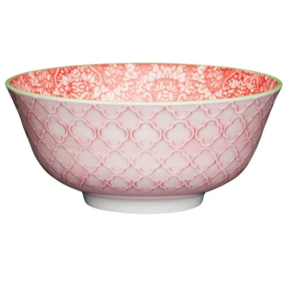 Damask Red Bowl - image 1