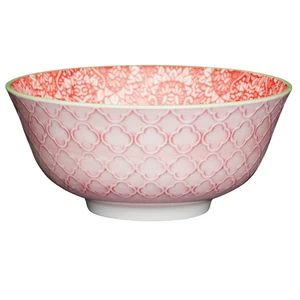 Damask Red Bowl - image 1