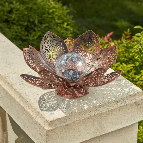 Damasque Lotus Flower Light - Bronze - image 1