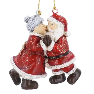 Dancing Mr & Mrs Claus Tree Decoration