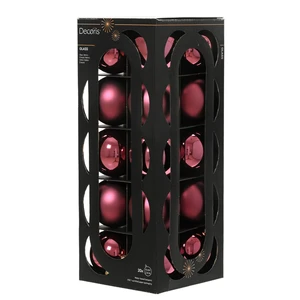 Dark Rose Bauble Set - 20