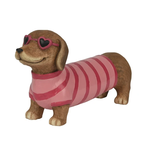 Daschund Heart Sunglasses Indoor Ornament