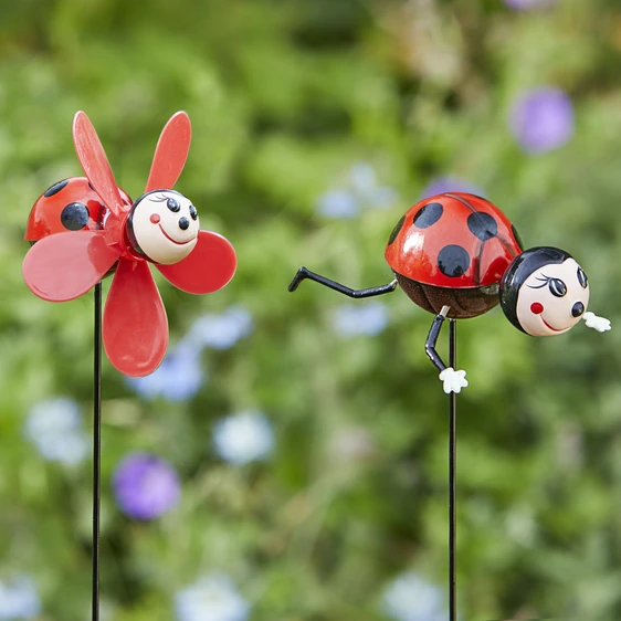 Decor Stake Ladybugs - image 1