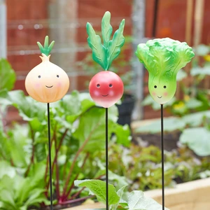 Decor Stakes Veggies - Onion/Radish/Lettuce