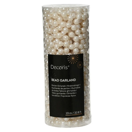 Decorative Bead Chain Garland - Pearl - image 1