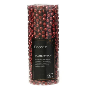 Decorative Bead Chain Garland - Oxblood Red