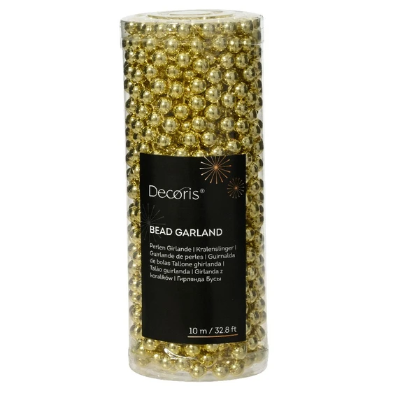 Decorative Bead Chain Garland - Gold - image 1