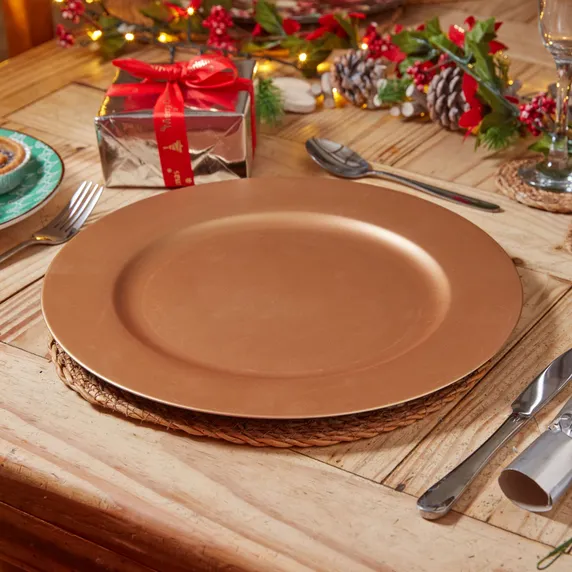 Decorative Charger Plate - Gold