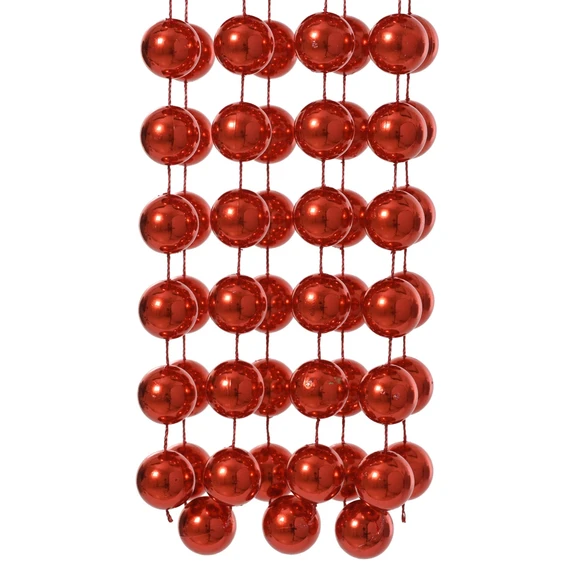Decorative Large Bead Chain Garland - Christmas Red - image 2
