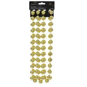 Decorative Large Bead Chain Garland - Light Gold