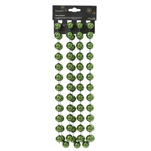Decorative Large Bead Chain Garland - Pine Green