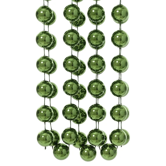 Decorative Large Bead Chain Garland - Pine Green - image 2