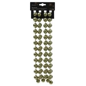 Decorative Large Bead Chain Garland - Rosemary Green