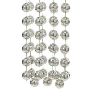Decorative Large Bead Chain Garland - Silver - image 2