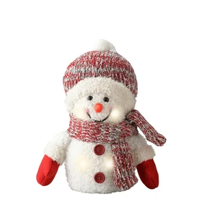 Decorative Light Up Snowman Figure - image 2