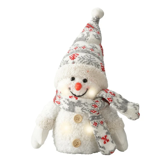 Decorative Light Up Snowman Figure - image 3