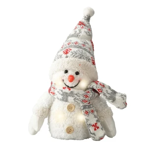 Decorative Light Up Snowman Figure - image 3
