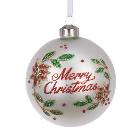 Delaney Merry Christmas Bauble 10cm
