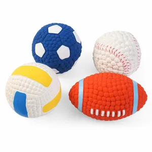 Dog Squeaking Sports Ball - Small - image 2