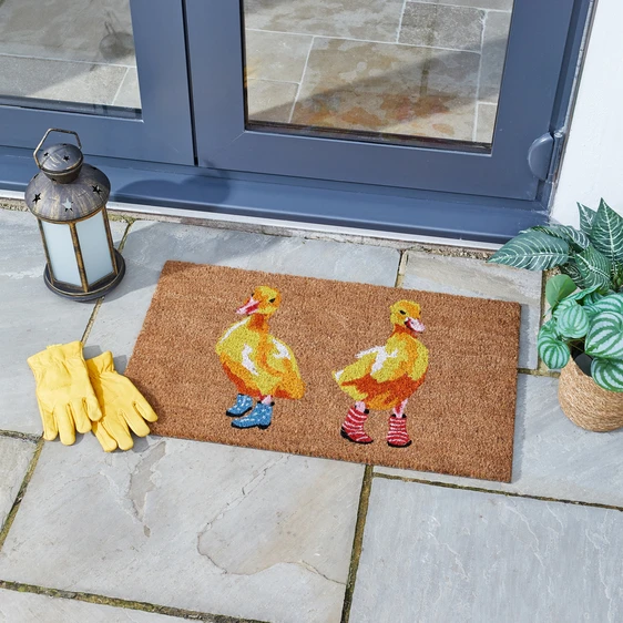 Doormat - Ducks in Wellies