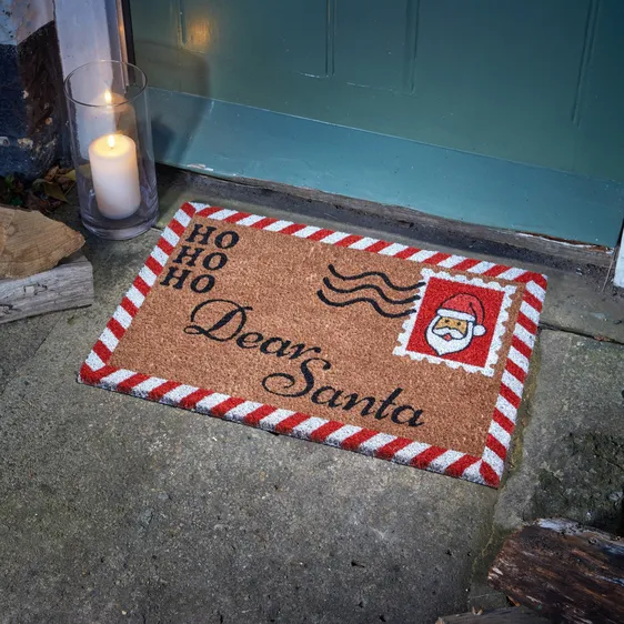 Doormat - Santa Postcard