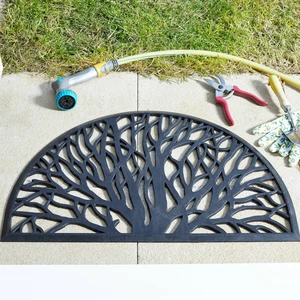 Doormat - Wild Willow Half Moon Rubber