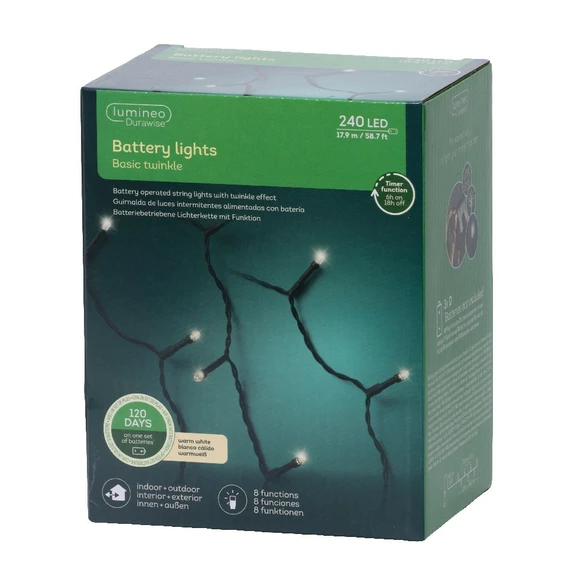 Durawise Basic Twinkle Lights - Warm White (96 lights) - image 4