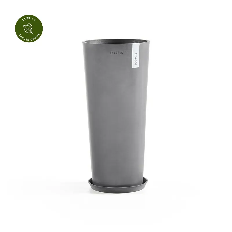 Ecopots Amsterdam High - Grey 70cm - Cowell\'s Garden Centre | Woolsington