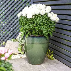 Eden Mermaid Green Tall Planter Ø27cm - image 1
