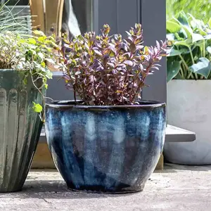 Eden Midnight Blue Planter Ø36cm - image 1