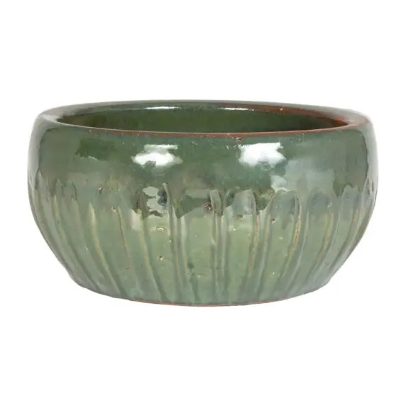 Eden Opulent Green Bowl Planter Ø24cm