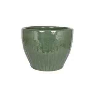 Eden Opulent Green Planter Ø22cm