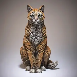 Edge Sculpture Cat Sitting - Ginger - image 1