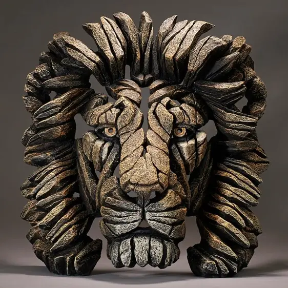Edge Sculpture Lion Bust - Savannah - image 1