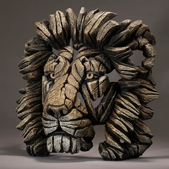 Edge Sculpture Lion Bust - Savannah - image 2