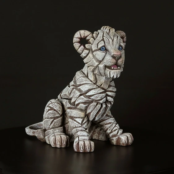 Edge Sculpture Lion Cub - White - image 1