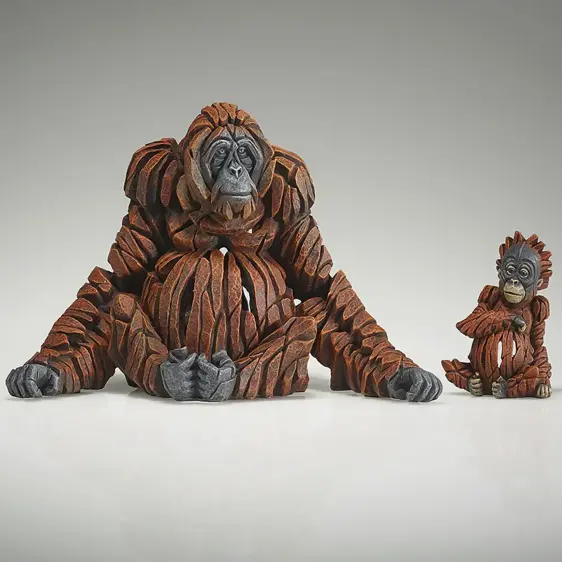 Edge Sculpture Orangutan & Baby Miniature - image 1