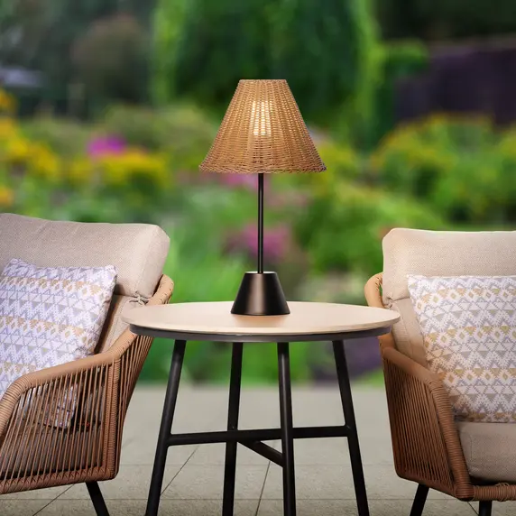 Elba Sesame Rattan Table Lamp - image 2