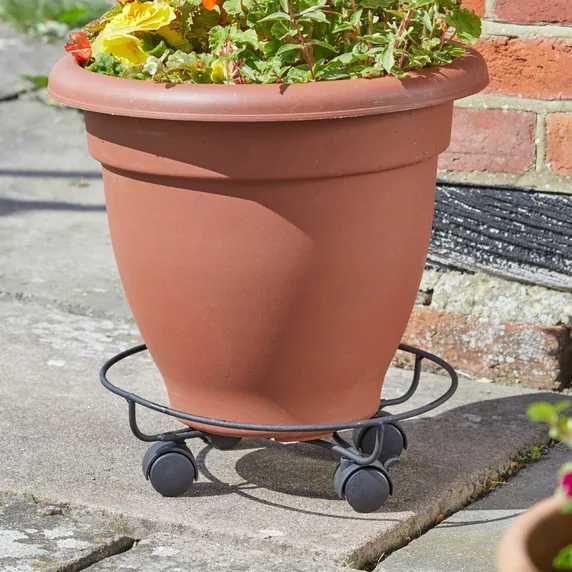 Elegance Wheeled Pot Stand - 33cm - image 1