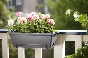 elho Barcelona Anthracite Balcony Trough Kit - image 2