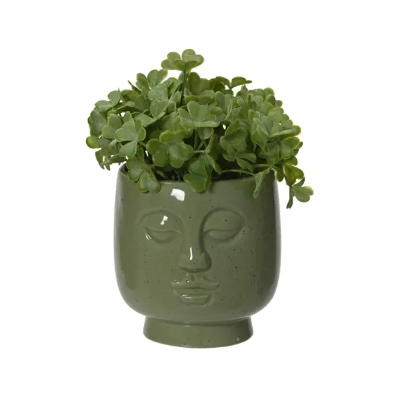 Face Planter Potted Artificial Plant - image 1
