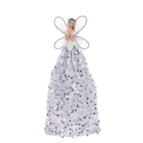 Fairy Sequin Tree Topper - Silver