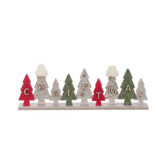 Felt Christmas Trees Standing Sign