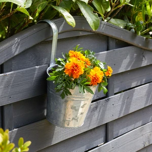 Fence & Balcony Hanging Pot - Galvanised